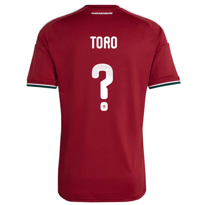 Danxen Män Ungern Milán Törő #0 Röd Vit Grön Hemmatröja Matchtröjor 26-28 Tröjor T-Tröja