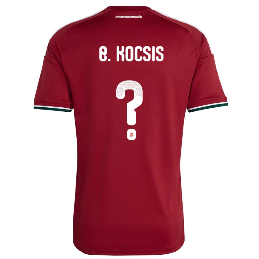 Danxen Män Ungern Botond Kocsis #0 Röd Vit Grön Hemmatröja Matchtröjor 26-28 Tröjor T-Tröja