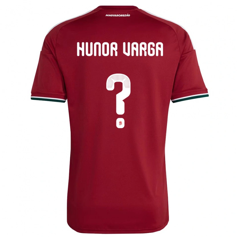 Danxen Män Ungern Hunor Varga #0 Röd Vit Grön Hemmatröja Matchtröjor 26-28 Tröjor T-Tröja