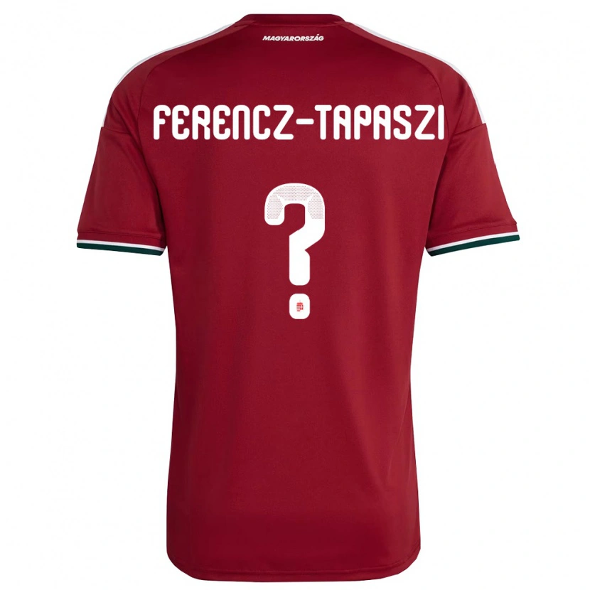 Danxen Män Ungern Áron Ferencz-Tapaszi #0 Röd Vit Grön Hemmatröja Matchtröjor 26-28 Tröjor T-Tröja