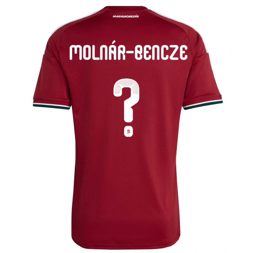 Danxen Män Ungern Zsombor Molnár-Bencze #0 Röd Vit Grön Hemmatröja Matchtröjor 26-28 Tröjor T-Tröja