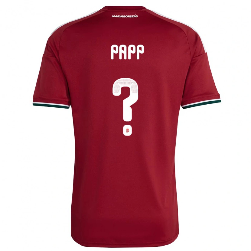 Danxen Män Ungern Lőrinc Papp #0 Röd Vit Grön Hemmatröja Matchtröjor 26-28 Tröjor T-Tröja