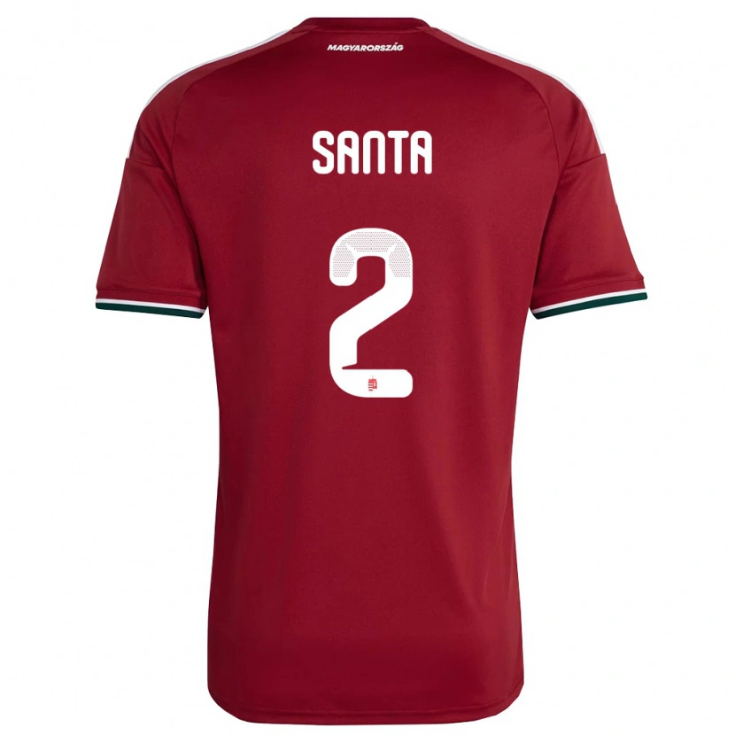 Danxen Män Ungern Milán Sánta #2 Röd Vit Grön Hemmatröja Matchtröjor 26-28 Tröjor T-Tröja