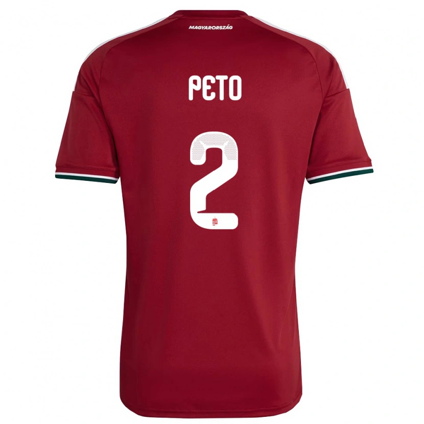 Danxen Män Ungern Botond Pető #2 Röd Vit Grön Hemmatröja Matchtröjor 26-28 Tröjor T-Tröja