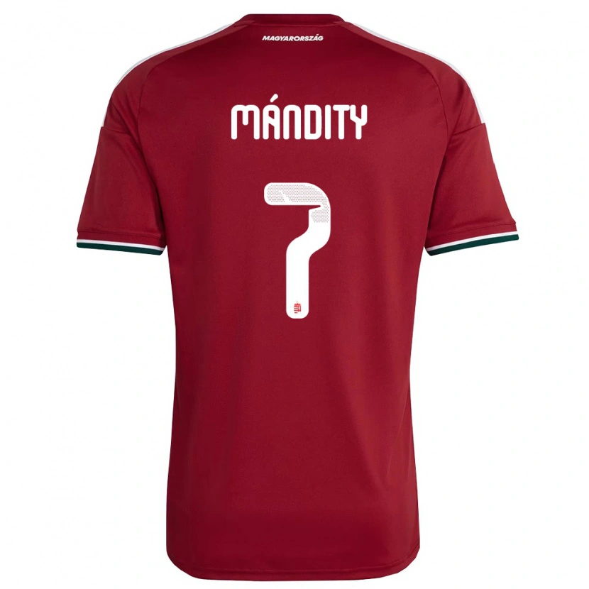 Danxen Män Ungern Márkó Mándity #7 Röd Vit Grön Hemmatröja Matchtröjor 26-28 Tröjor T-Tröja