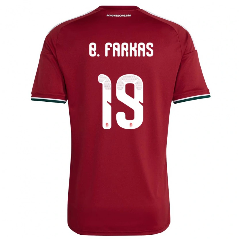 Danxen Män Ungern Bendegúz Farkas #19 Röd Vit Grön Hemmatröja Matchtröjor 26-28 Tröjor T-Tröja