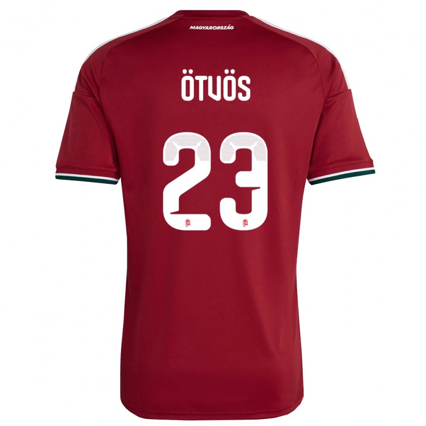 Danxen Män Ungern Bence Ötvös #23 Röd Vit Grön Hemmatröja Matchtröjor 26-28 Tröjor T-Tröja