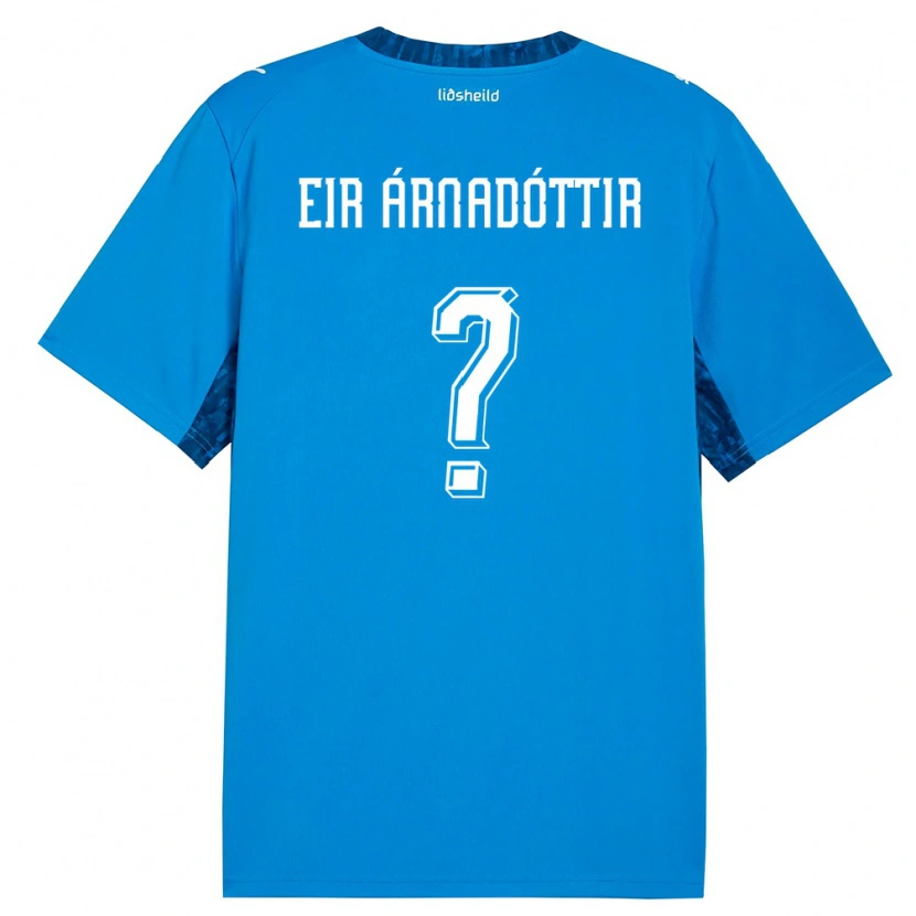 Danxen Män Island Ásta Eir Árnadóttir #0 Blå Marin Hemmatröja Matchtröjor 26-28 Tröjor T-Tröja