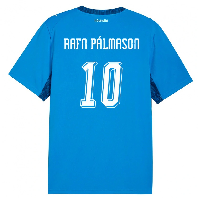 Danxen Män Island Alexander Rafn Pálmason #10 Blå Marin Hemmatröja Matchtröjor 26-28 Tröjor T-Tröja
