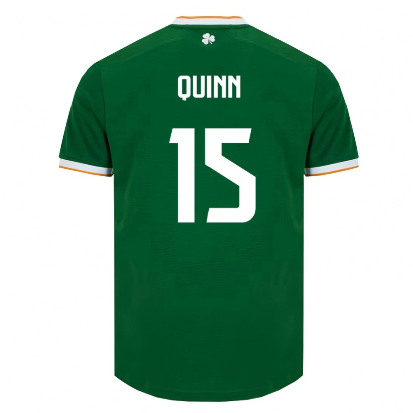 Danxen Män Irland Lucy Quinn #15 Mörk Grön Vit Hemmatröja Matchtröjor 26-28 Tröjor T-Tröja