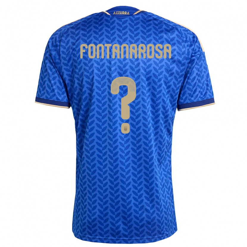 Danxen Män Italien Alessandro Fontanarosa #0 Blå Marin Guld Hemmatröja Matchtröjor 26-28 Tröjor T-Tröja