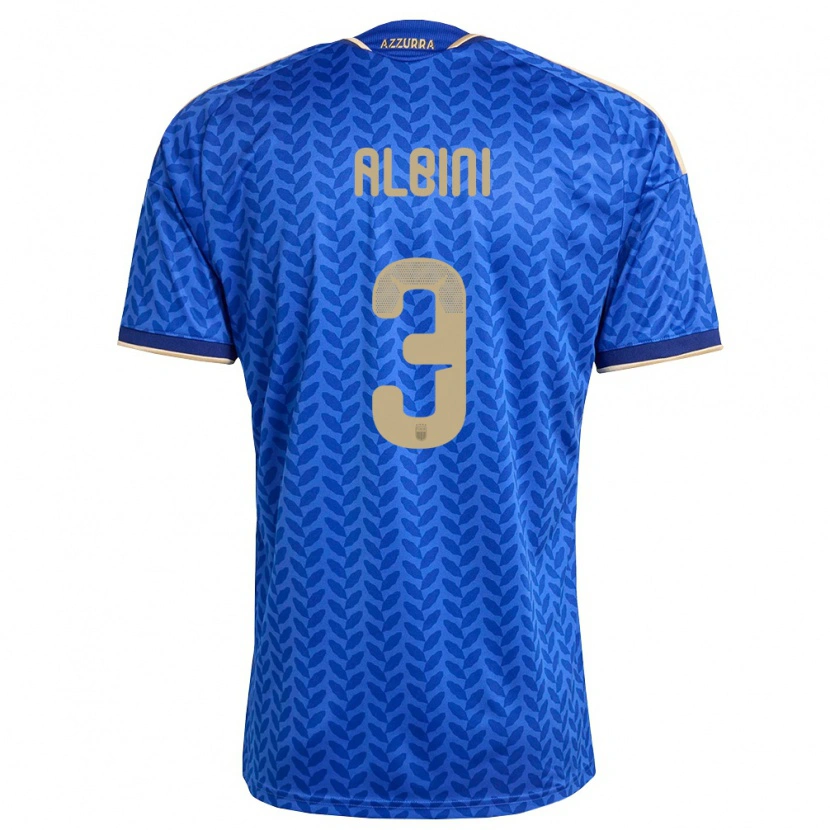 Danxen Män Italien Matteo Albini #3 Blå Marin Guld Hemmatröja Matchtröjor 26-28 Tröjor T-Tröja