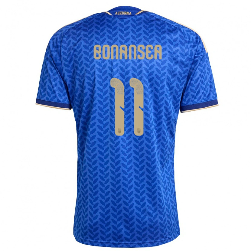 Danxen Män Italien Barbara Bonansea #11 Blå Marin Guld Hemmatröja Matchtröjor 26-28 Tröjor T-Tröja