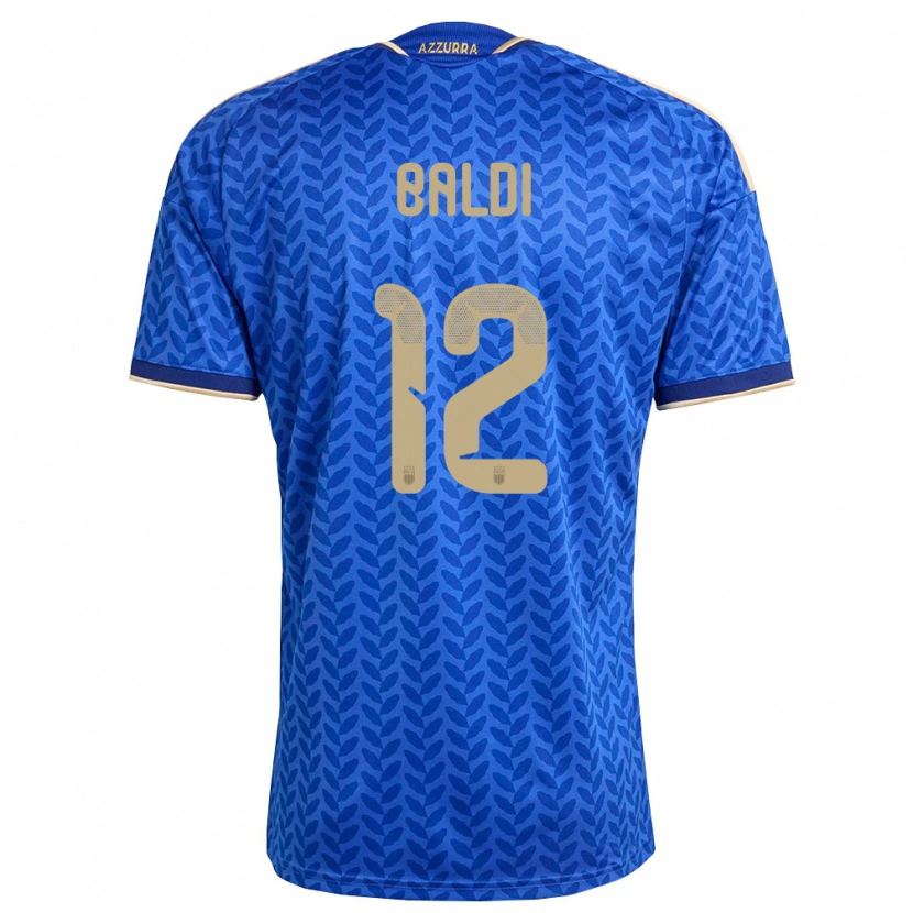 Danxen Män Italien Rachele Baldi #12 Blå Marin Guld Hemmatröja Matchtröjor 26-28 Tröjor T-Tröja