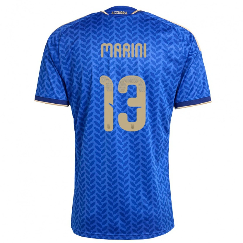 Danxen Män Italien David Marini #13 Blå Marin Guld Hemmatröja Matchtröjor 26-28 Tröjor T-Tröja