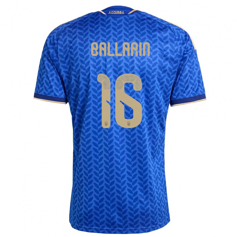 Danxen Män Italien Francesco Ballarin #16 Blå Marin Guld Hemmatröja Matchtröjor 26-28 Tröjor T-Tröja