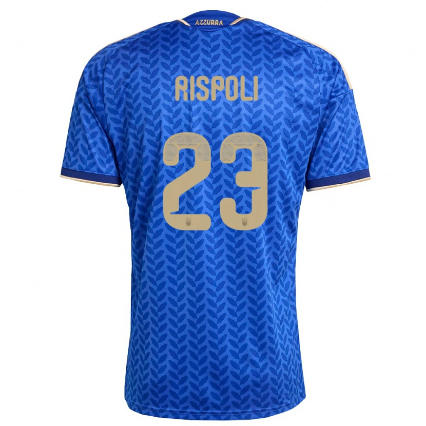 Danxen Män Italien Fabio Rispoli #23 Blå Marin Guld Hemmatröja Matchtröjor 26-28 Tröjor T-Tröja