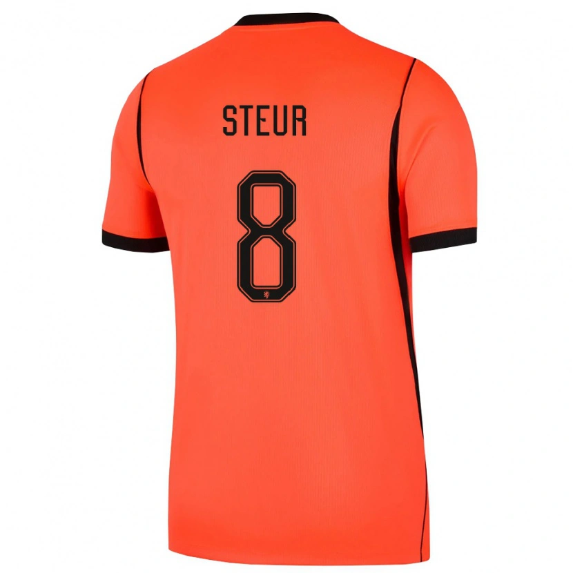 Danxen Män Nederländerna Sean Steur #8 Orange Svart Hemmatröja Matchtröjor 26-28 Tröjor T-Tröja