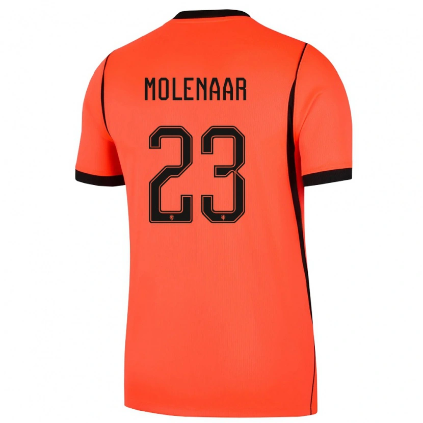 Danxen Män Nederländerna Finn Molenaar #23 Orange Svart Hemmatröja Matchtröjor 26-28 Tröjor T-Tröja