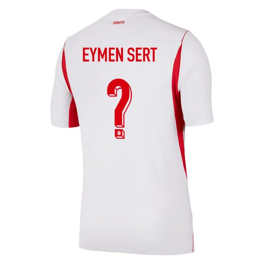 Danxen Män Kalkon Ahmet Eymen Sert #0 Vit Röd Burgund Bortatröja Matchtröjor 26-28 Tröjor T-Tröja