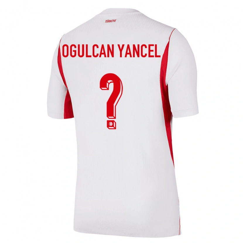 Danxen Män Kalkon Necati Oğulcan Yançel #0 Vit Röd Burgund Bortatröja Matchtröjor 26-28 Tröjor T-Tröja