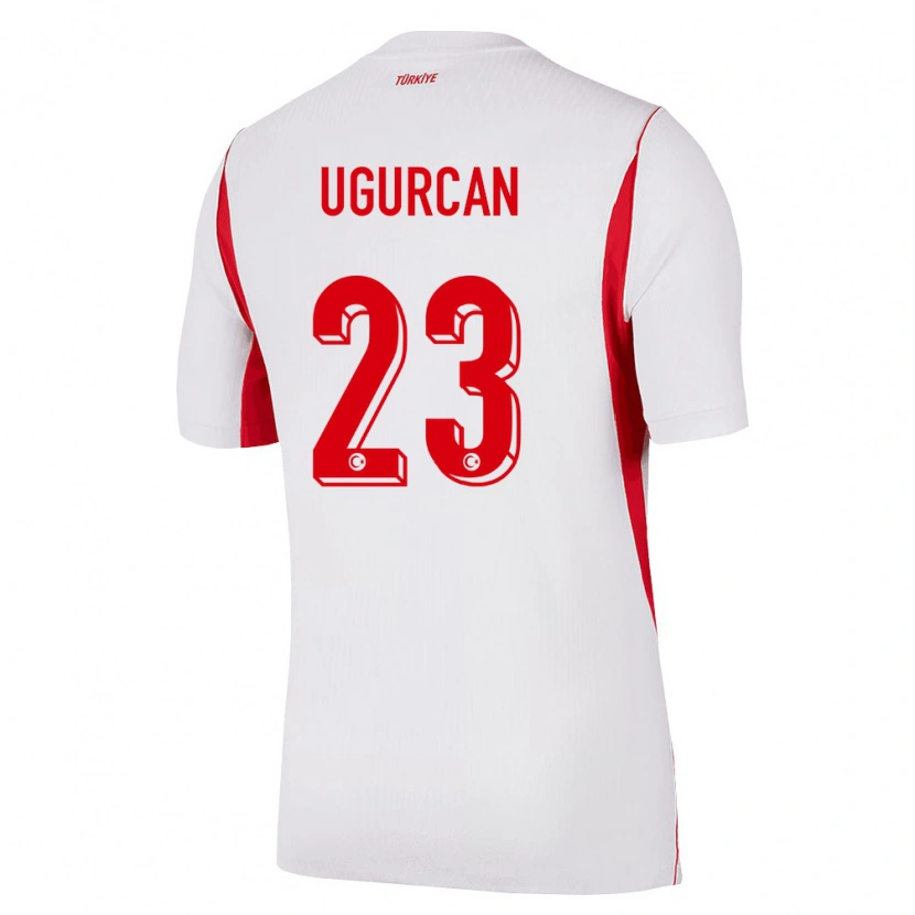 Danxen Män Kalkon Uğurcan Çakır #23 Vit Röd Burgund Bortatröja Matchtröjor 26-28 Tröjor T-Tröja