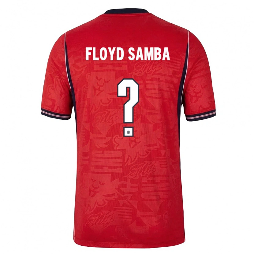 Danxen Män England Floyd Samba #0 Röd Marin Vit Bortatröja Matchtröjor 26-28 Tröjor T-Tröja