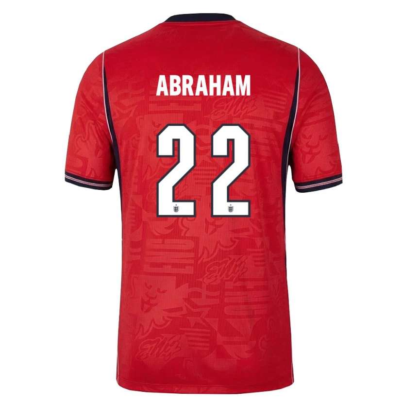 Danxen Män England Tammy Abraham #22 Röd Marin Vit Bortatröja Matchtröjor 26-28 Tröjor T-Tröja