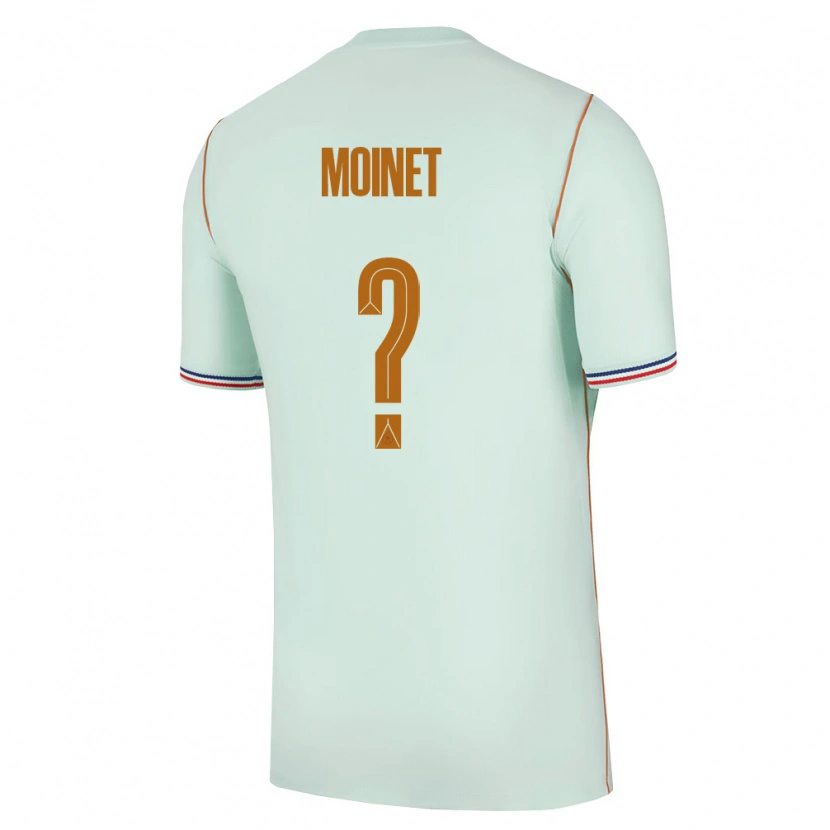 Danxen Män Frankrike Victor Moinet #0 Grön Guld Bortatröja Matchtröjor 26-28 Tröjor T-Tröja