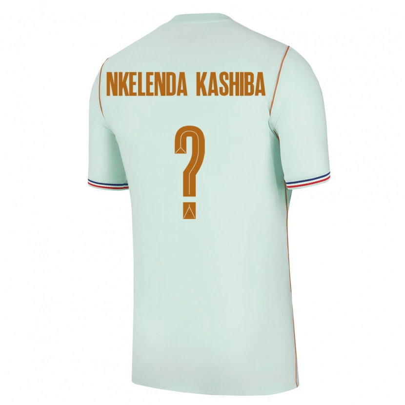 Danxen Män Frankrike Jason Nkelenda Kashiba #0 Grön Guld Bortatröja Matchtröjor 26-28 Tröjor T-Tröja