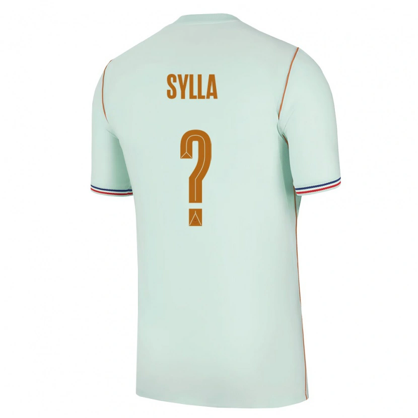 Danxen Män Frankrike Mohamed Sylla #0 Grön Guld Bortatröja Matchtröjor 26-28 Tröjor T-Tröja