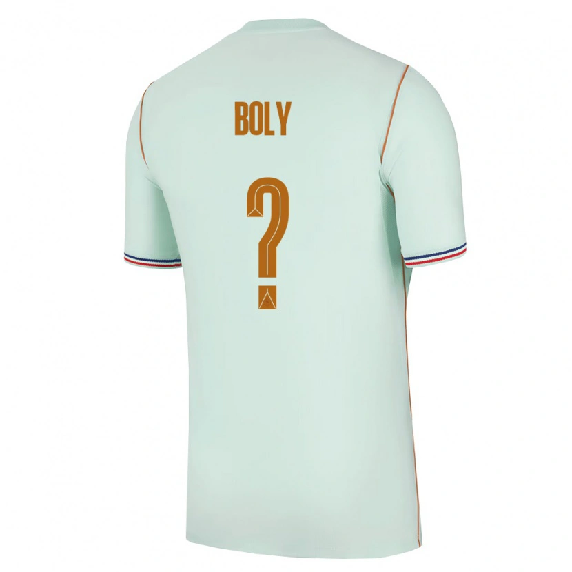 Danxen Män Frankrike David Boly #0 Grön Guld Bortatröja Matchtröjor 26-28 Tröjor T-Tröja