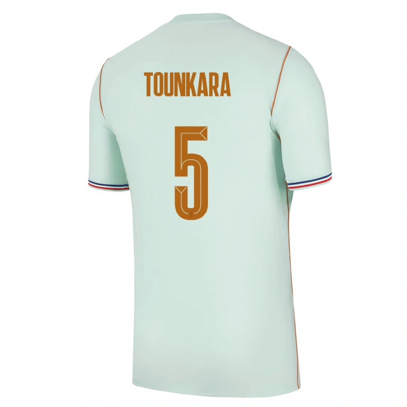 Danxen Män Frankrike Aissatou Tounkara #5 Grön Guld Bortatröja Matchtröjor 26-28 Tröjor T-Tröja