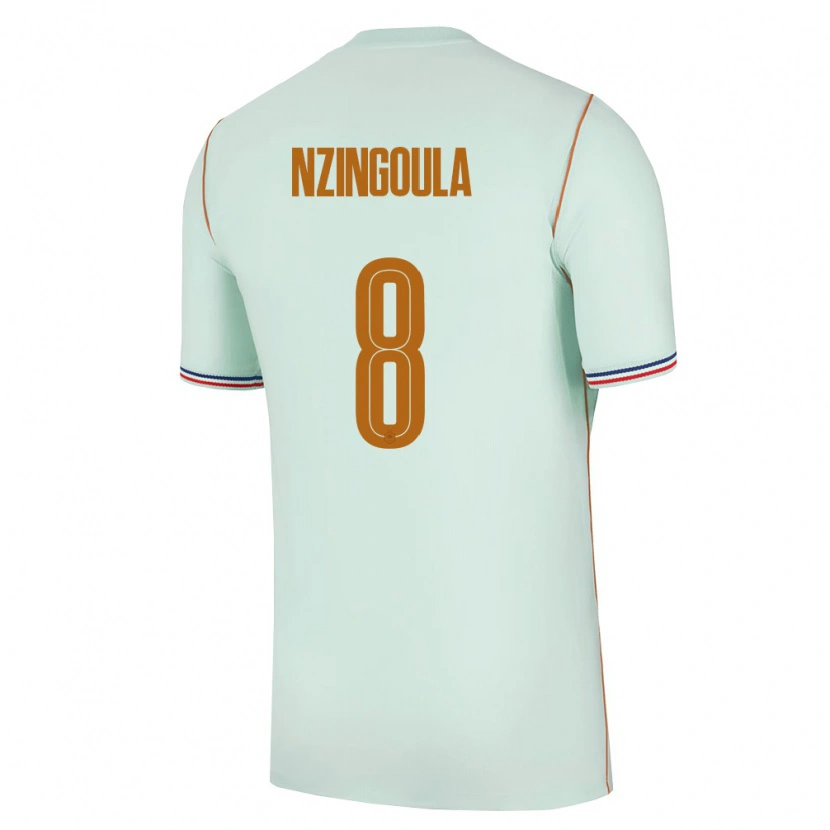 Danxen Män Frankrike Rabby Nzingoula #8 Grön Guld Bortatröja Matchtröjor 26-28 Tröjor T-Tröja