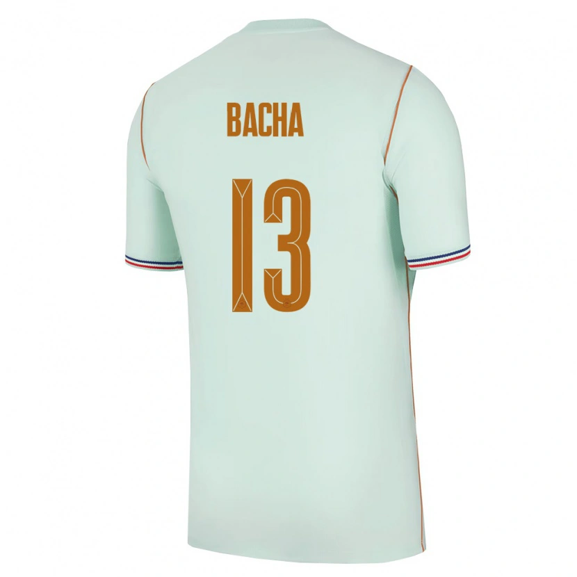 Danxen Män Frankrike Selma Bacha #13 Grön Guld Bortatröja Matchtröjor 26-28 Tröjor T-Tröja