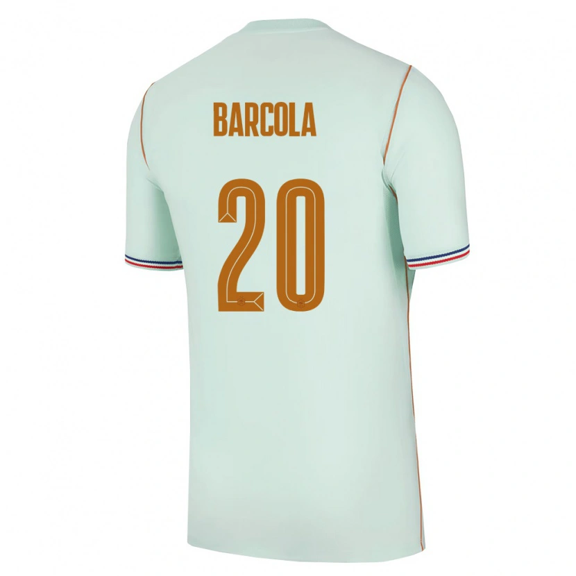 Danxen Män Frankrike Bradley Barcola #20 Grön Guld Bortatröja Matchtröjor 26-28 Tröjor T-Tröja