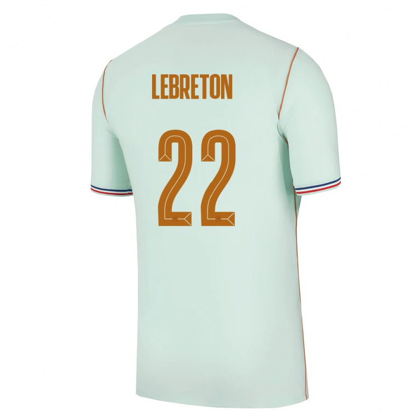 Danxen Män Frankrike Noé Lebreton #22 Grön Guld Bortatröja Matchtröjor 26-28 Tröjor T-Tröja