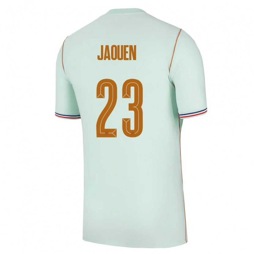 Danxen Män Frankrike Ewen Jaouen #23 Grön Guld Bortatröja Matchtröjor 26-28 Tröjor T-Tröja