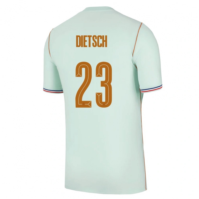 Danxen Män Frankrike Guillaume Dietsch #23 Grön Guld Bortatröja Matchtröjor 26-28 Tröjor T-Tröja