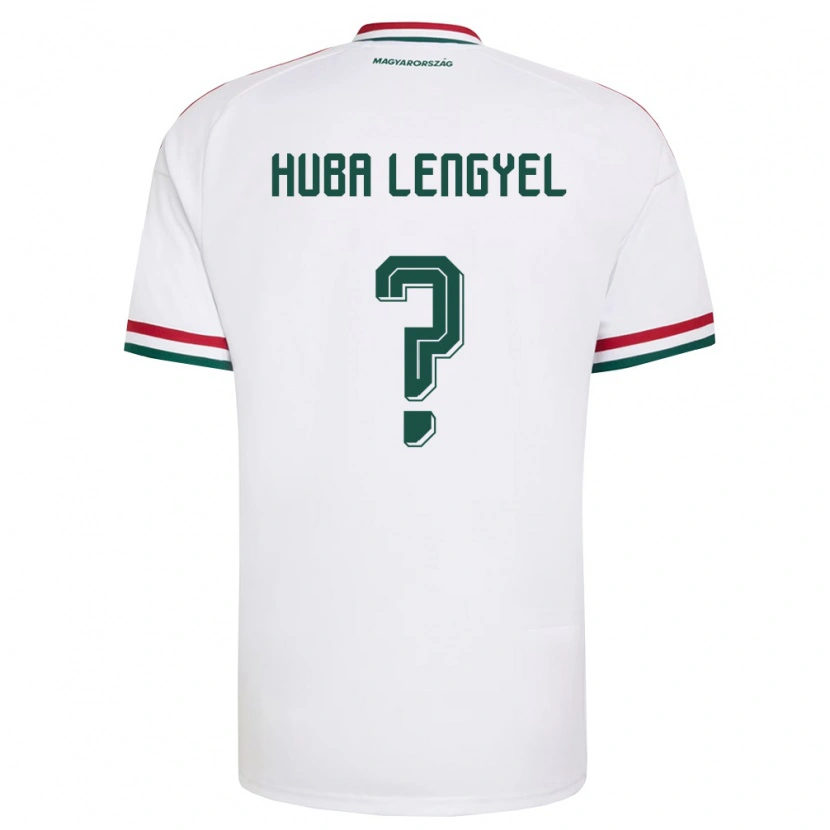 Danxen Män Ungern Huba Lengyel #0 Vit Röd Grön Bortatröja Matchtröjor 26-28 Tröjor T-Tröja