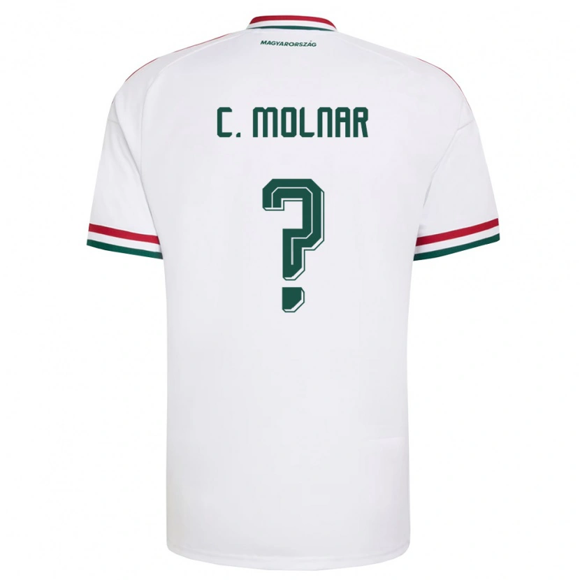 Danxen Män Ungern Csaba Molnár #0 Vit Röd Grön Bortatröja Matchtröjor 26-28 Tröjor T-Tröja