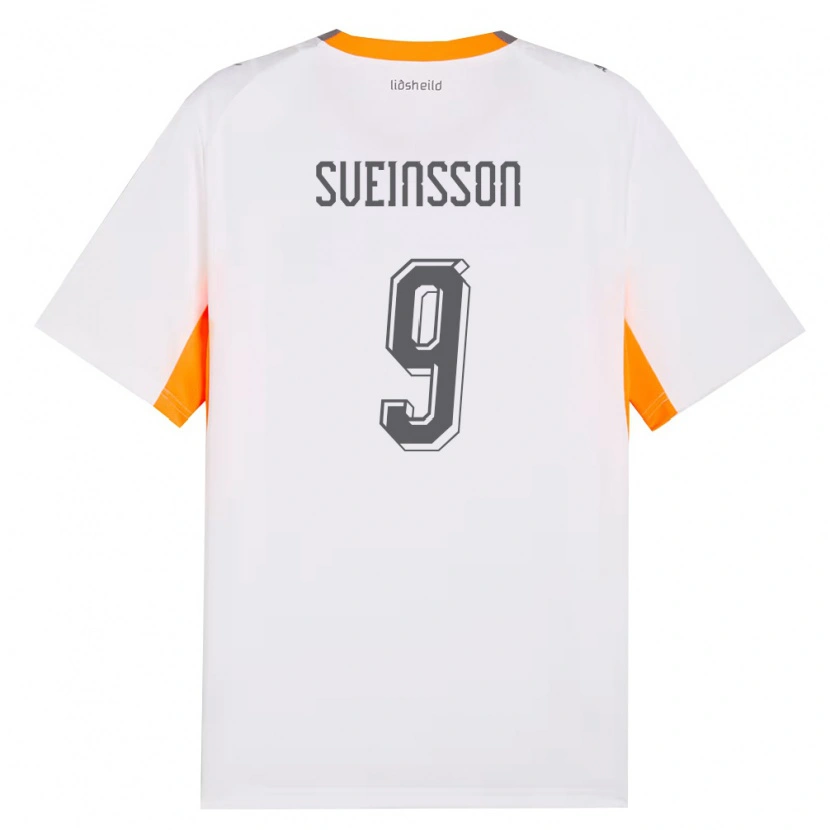 Danxen Män Island Rúnar Dadi Vatsndal Sveinsson #9 Vit Orange Grå Bortatröja Matchtröjor 26-28 Tröjor T-Tröja