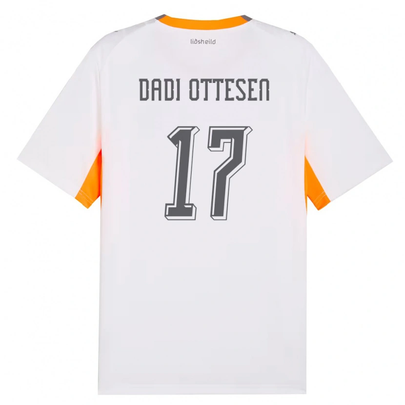 Danxen Män Island Magnus Dadi Ottesen #17 Vit Orange Grå Bortatröja Matchtröjor 26-28 Tröjor T-Tröja