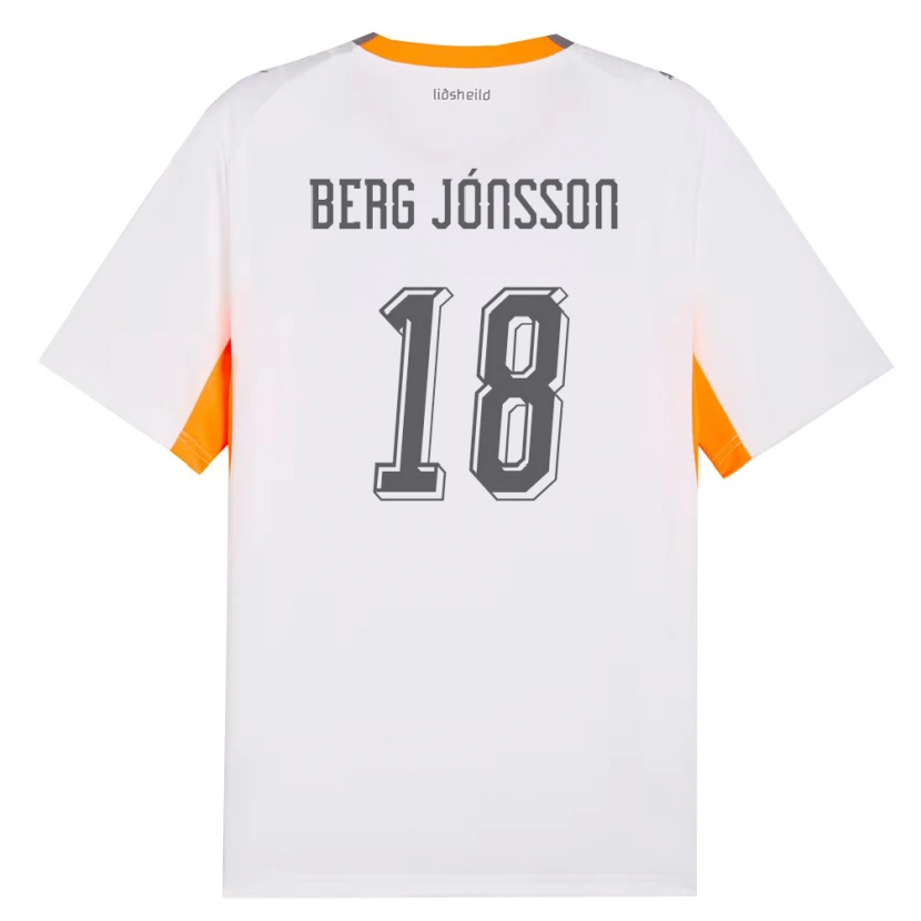 Danxen Män Island Dadi Berg Jónsson #18 Vit Orange Grå Bortatröja Matchtröjor 26-28 Tröjor T-Tröja