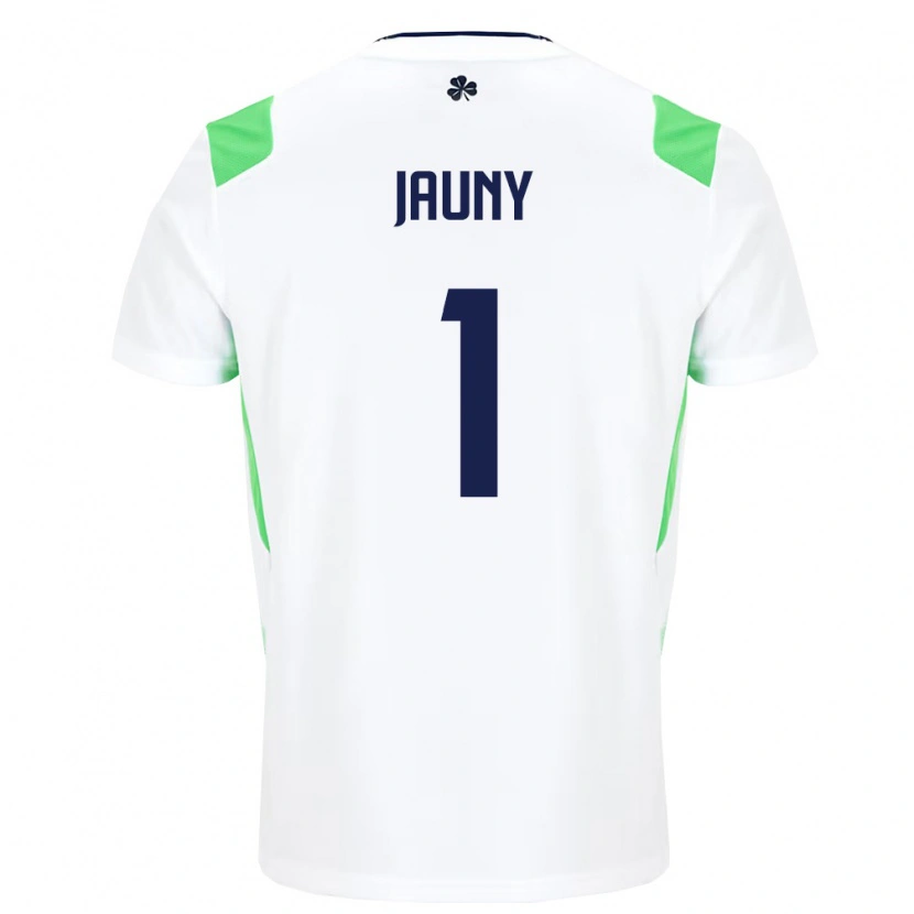 Danxen Män Irland Noah Jauny #1 Vit Ljus Grön Bortatröja Matchtröjor 26-28 Tröjor T-Tröja