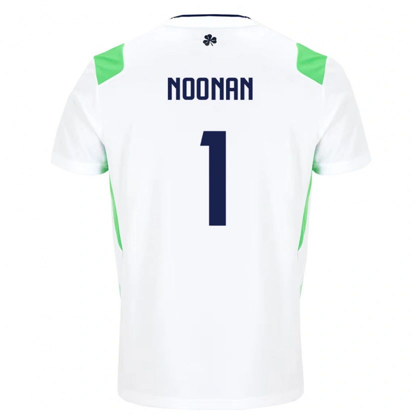 Danxen Män Irland Alex Noonan #1 Vit Ljus Grön Bortatröja Matchtröjor 26-28 Tröjor T-Tröja