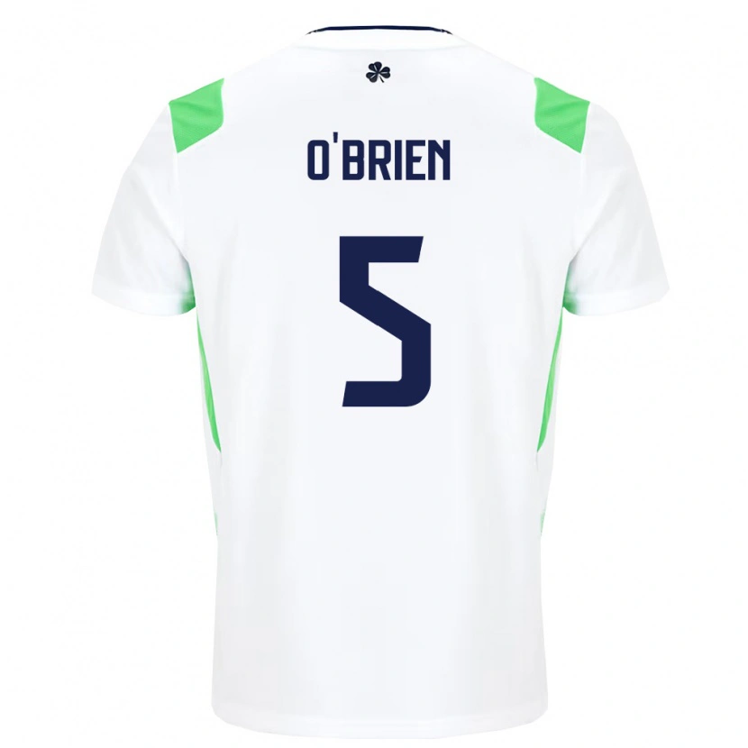 Danxen Män Irland Jake O'brien #5 Vit Ljus Grön Bortatröja Matchtröjor 26-28 Tröjor T-Tröja