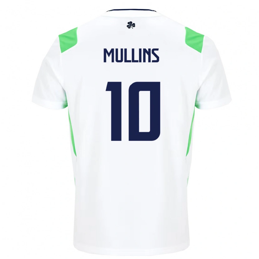 Danxen Män Irland Jamie Mullins #10 Vit Ljus Grön Bortatröja Matchtröjor 26-28 Tröjor T-Tröja