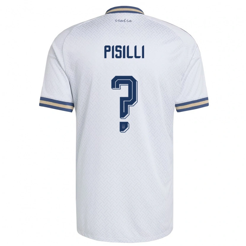 Danxen Män Italien Niccolò Pisilli #0 Off-White Marin Guld Bortatröja Matchtröjor 26-28 Tröjor T-Tröja