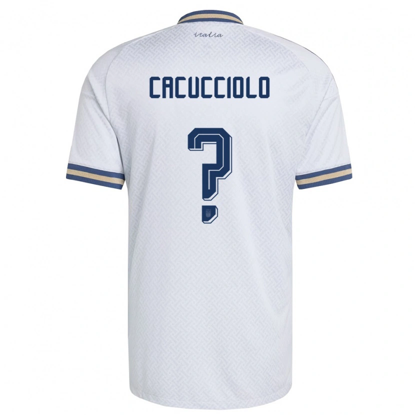Danxen Män Italien Giulio Cacucciolo #0 Off-White Marin Guld Bortatröja Matchtröjor 26-28 Tröjor T-Tröja